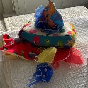 Ocean Animal Sensory Stacker with Colorful Scarves AND Sensory Box of shapes !